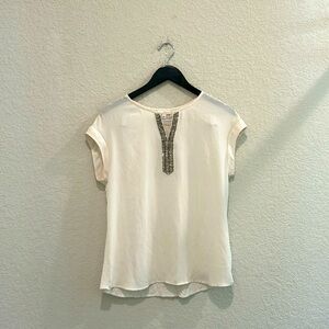 Small cream color botique blouse by C Brand